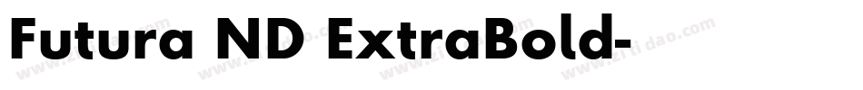 Futura ND ExtraBold字体转换